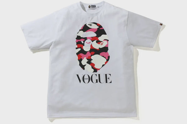 Bape Ape Head x Vogue Collab Tee White