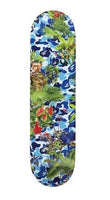 Bape x Monkey 47 Skateboard Collab Blue Camo